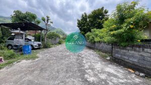 road access view to freehold absolute beach frontage land for sale in Amed