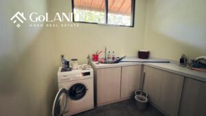 View of laundry from beachfront villa for sale in Amed Bali