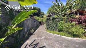View of the front of beachfront villa for sale in Amed Bali