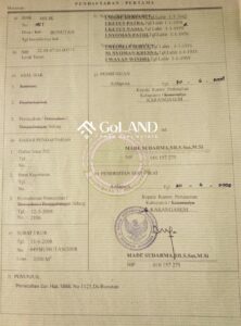 photo of land title for beachfront villa for sale in Amed Bali