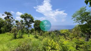 View of ocean from freehold land for sale in Amed East Bali